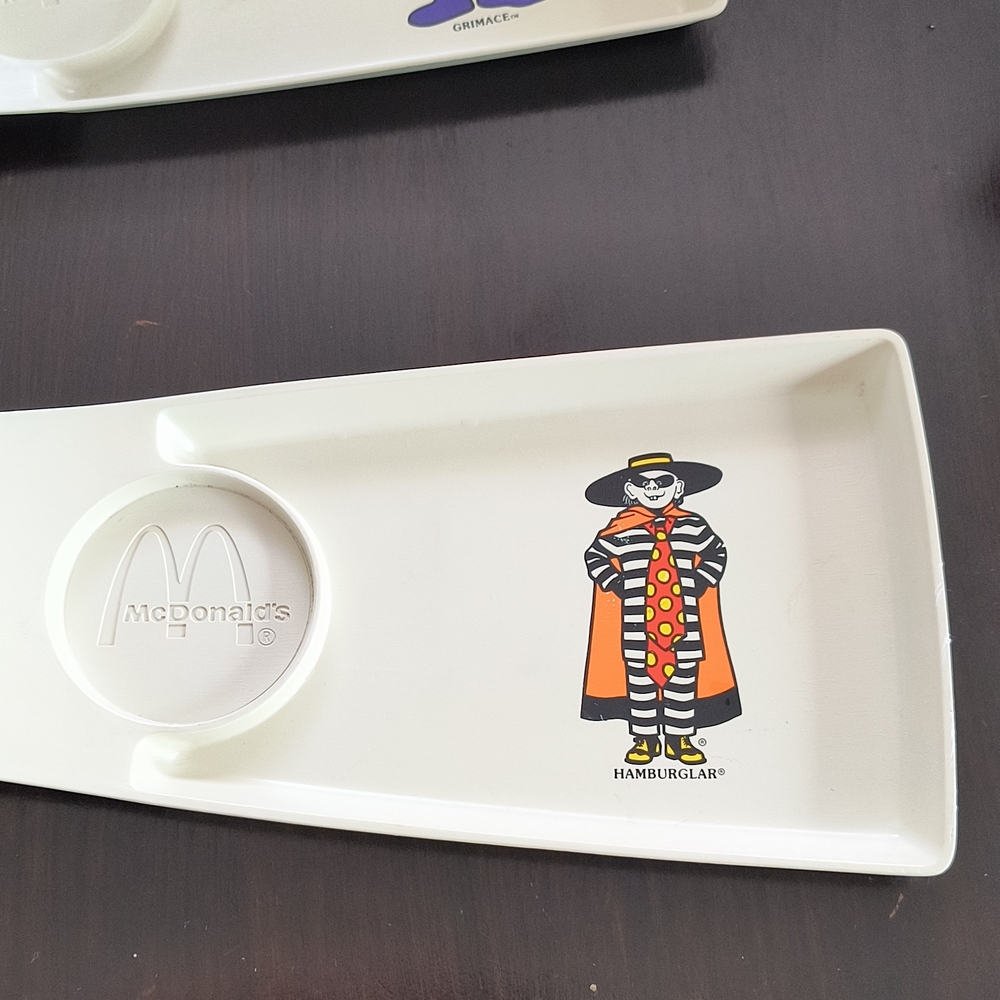 1970's Rare McDonald's Hamburglar Snack Tray